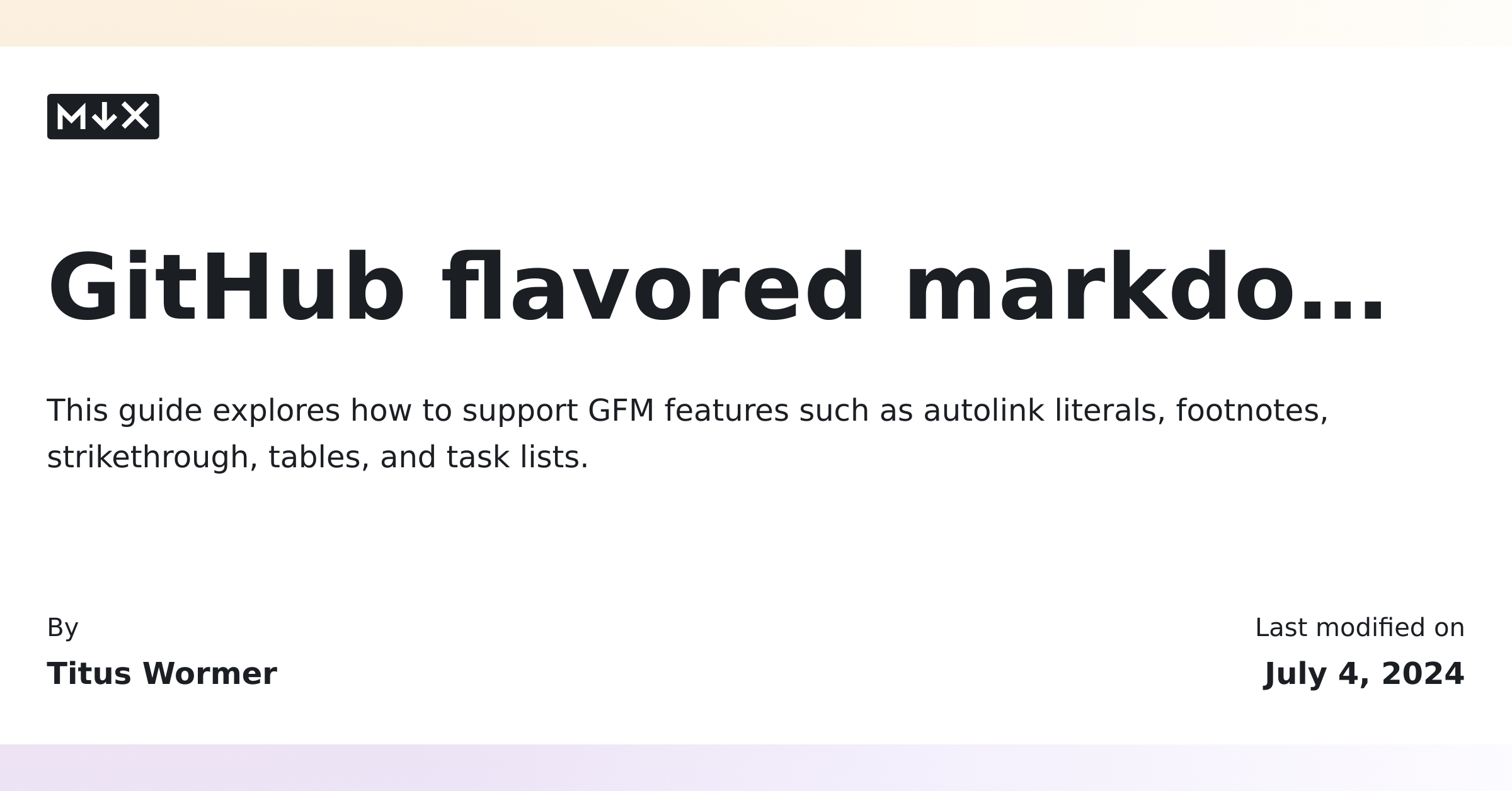 GitLab Flavored Markdown (GLFM)